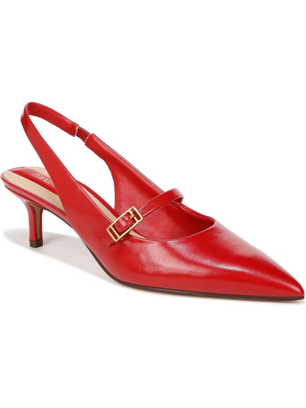 Chic Pointed Toe Slingback Kitten Heels - Stylish & Comfortable Footwear